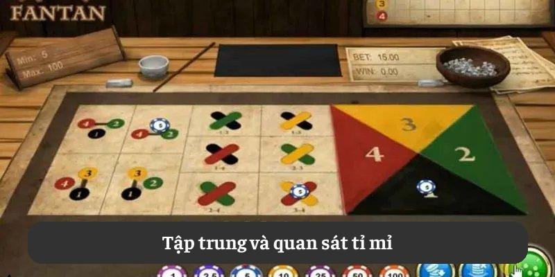 Tập trung và quan sát tỉ mỉ